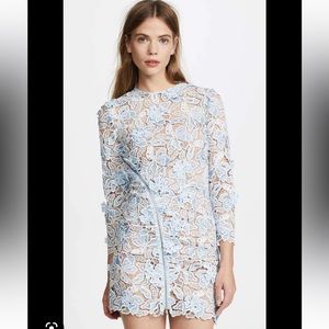 Self Portrait 3D lily lace dress